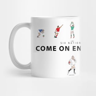 Six Nations rugby - Come on England Mug